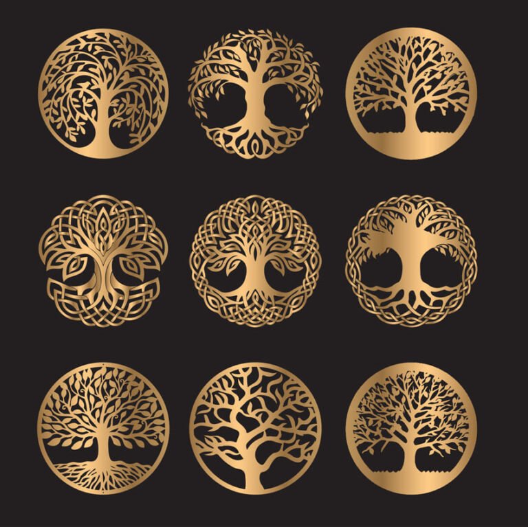 20 Tree of Life Pattern Bundle - Intricate Tree of Life SVG Designs for ...