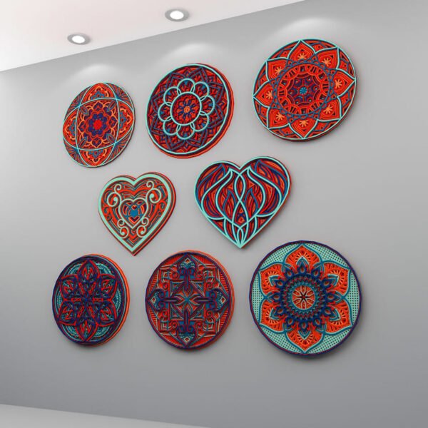 laser cut mandala wall art