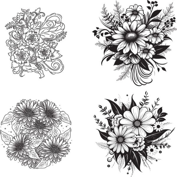 flower bouquet vector​