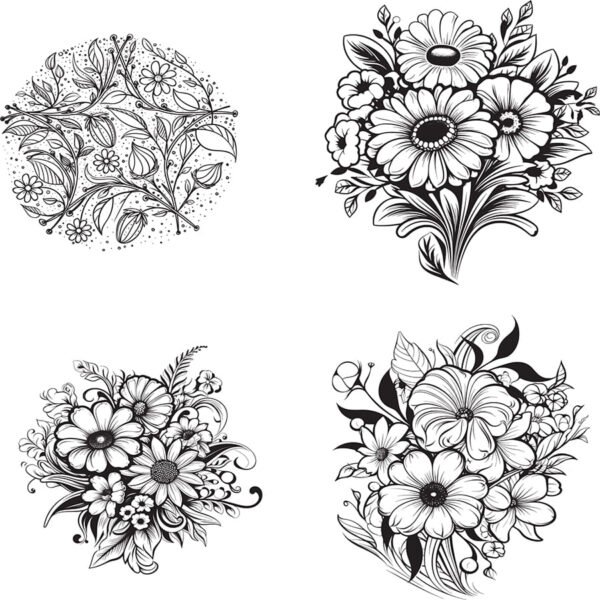 flower bouquet vector​