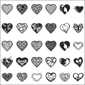 heart pattern vector