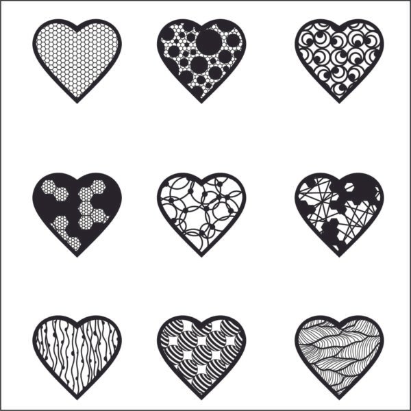 heart pattern vector