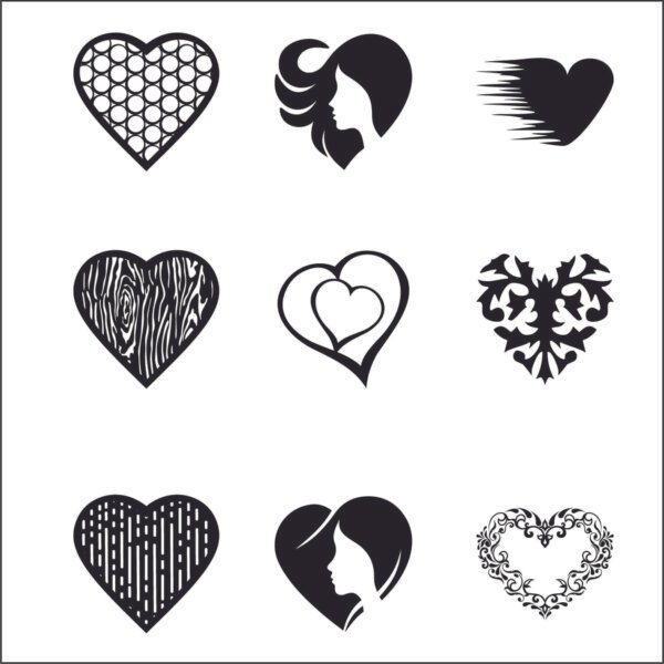 heart pattern vector