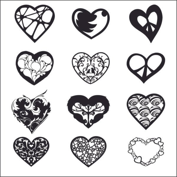 heart pattern vector