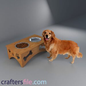 dog laser cut bowl