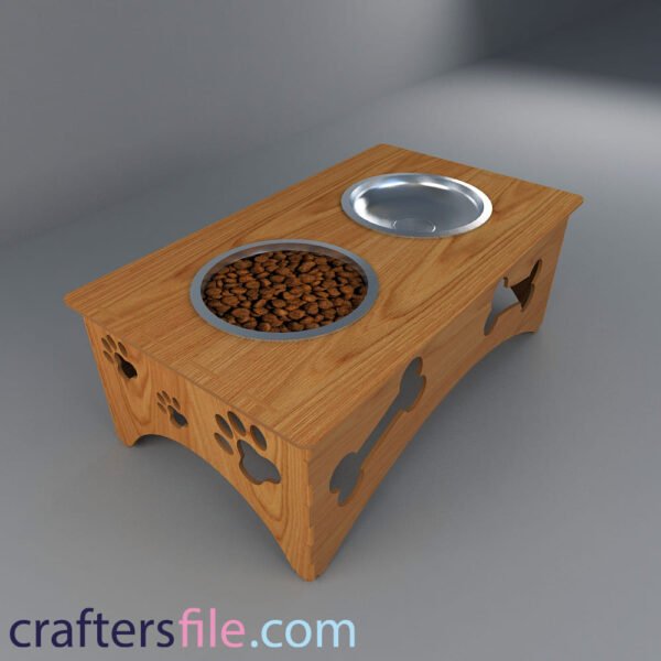 dog laser cut bowl