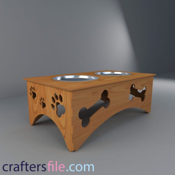 dog laser cut bowl