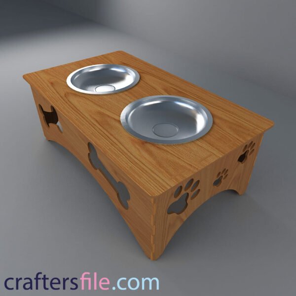 dog laser cut bowl