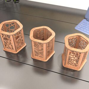 laser cut pen holder​