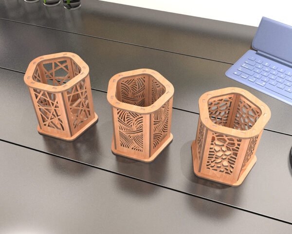 laser cut pen holder​