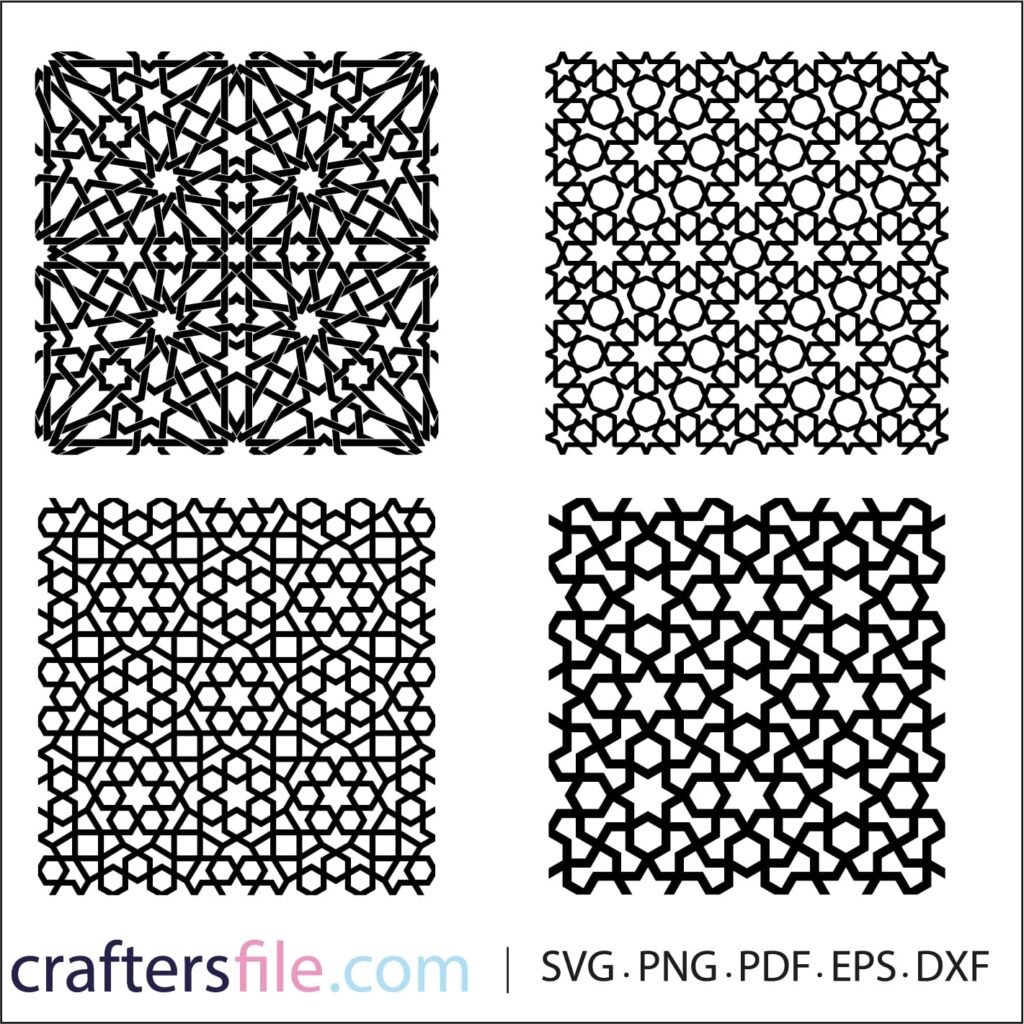 Unique CNC Patterns for Wood: Islamic & Modern Designs for Precise CNC Cuts