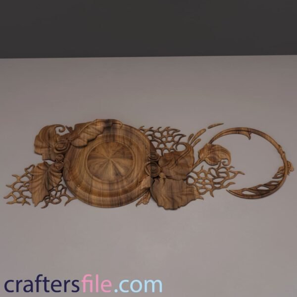 cnc flower design 3d