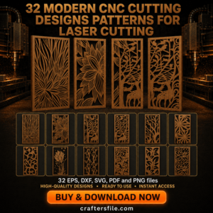 Modern CNC Cutting Designs Patterns for Laser Cutting