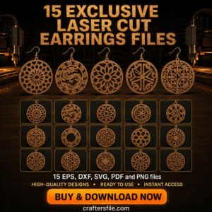 Laser Cut Earrings Files