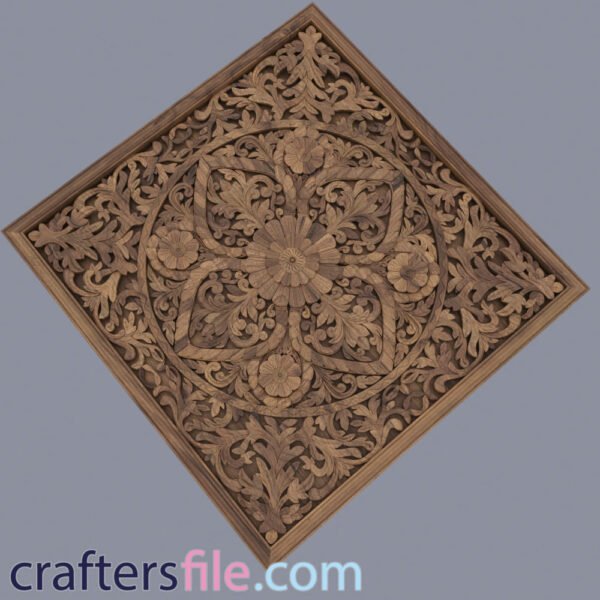 cnc flower design 3d