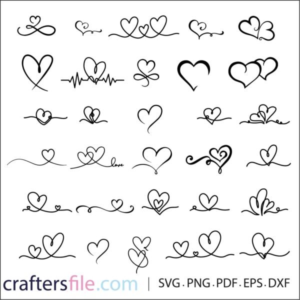 heart hands drawing