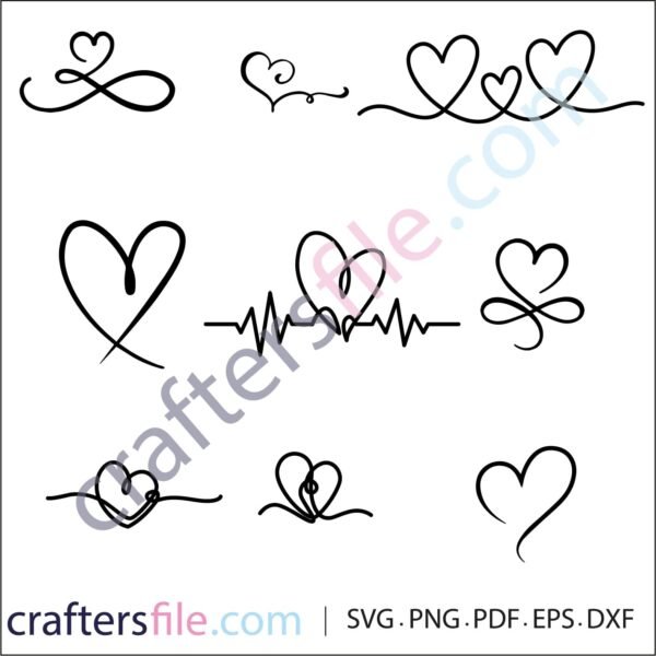 heart hands drawing