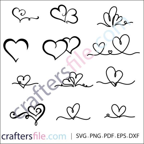 heart hands drawing