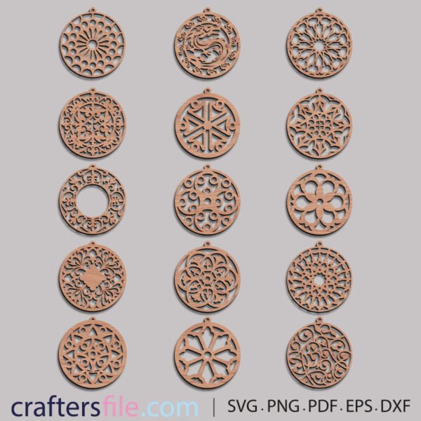 laser cut earrings