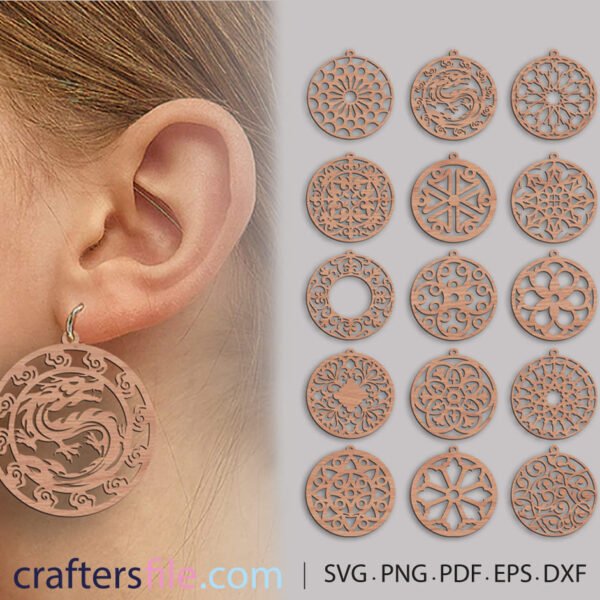 laser cut earrings