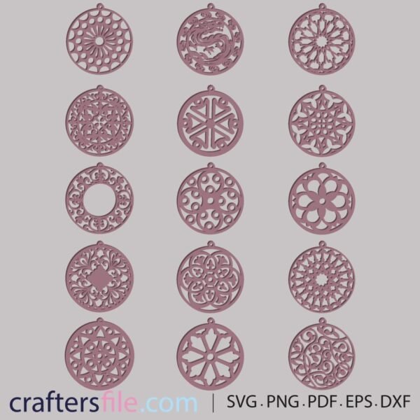 laser cut earrings