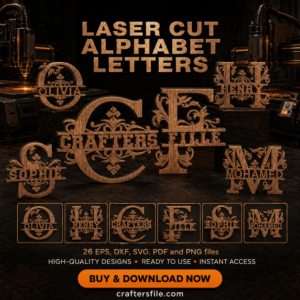 Laser Cut Alphabet Letters