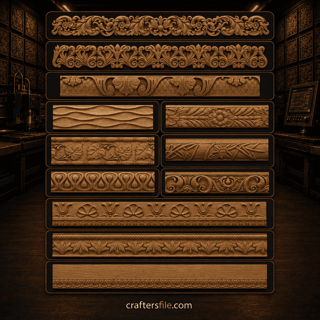 3D CNC Wood Carving Mega Bundle – STL Router Files