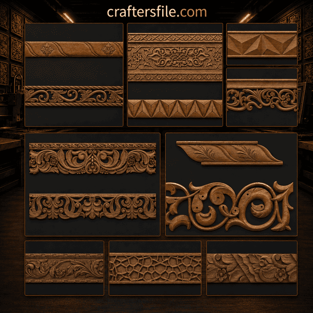 3D CNC Wood Carving Mega Bundle – STL Router Files